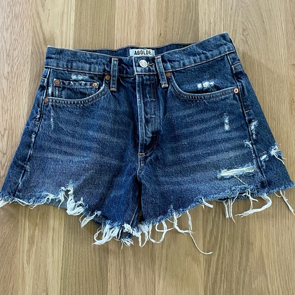 AGOLDE denim Parker shorts Size 25 - Picture 2 of 7